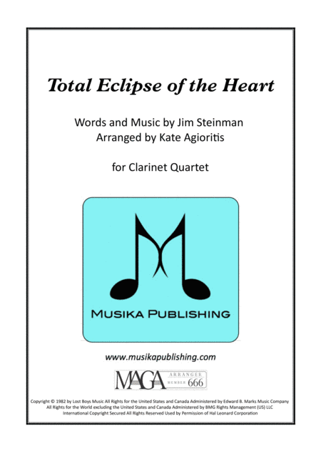 Total Eclipse Of The Heart (arr. Kate Agioritis)