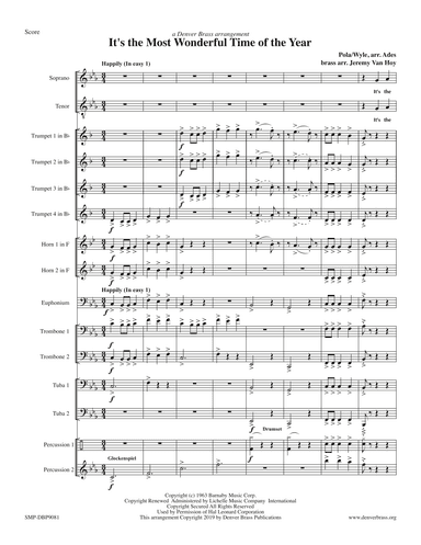 The Most Wonderful Time Of The Year (arr. Jeremy Van Hoy)