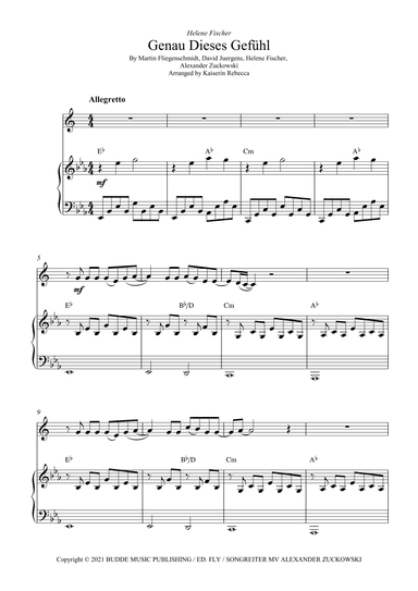 Genau Dieses Gefuehl (arr. Kaiserin Rebecca)