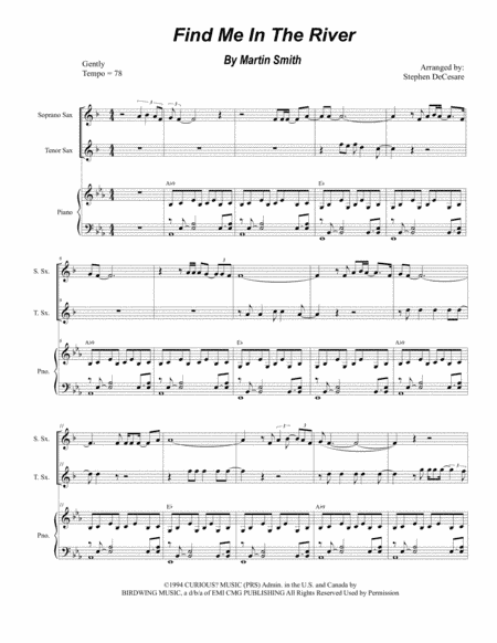 Find Me In The River (arr. Stephen DeCesare)