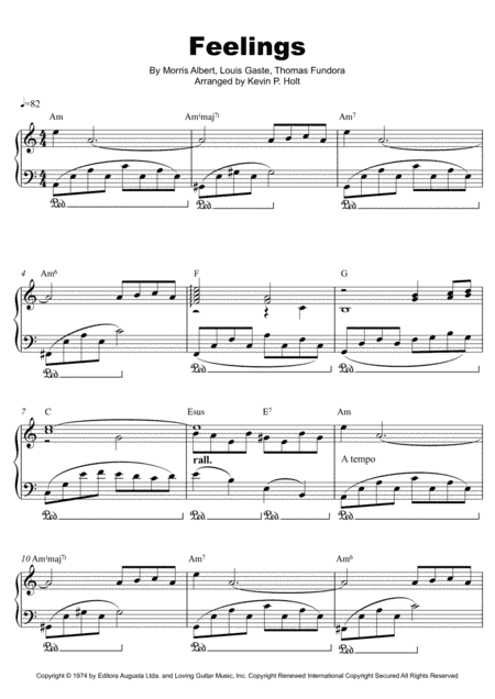 Feelings (?dime?) (arr. Kevin P. Holt)