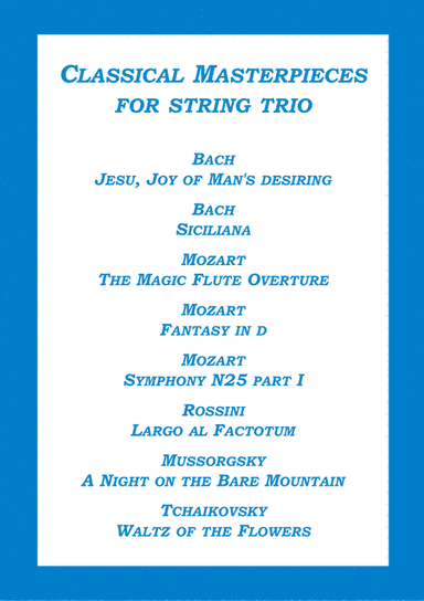 Classical Masterpieces for string trio (arr. A. Visotsky)