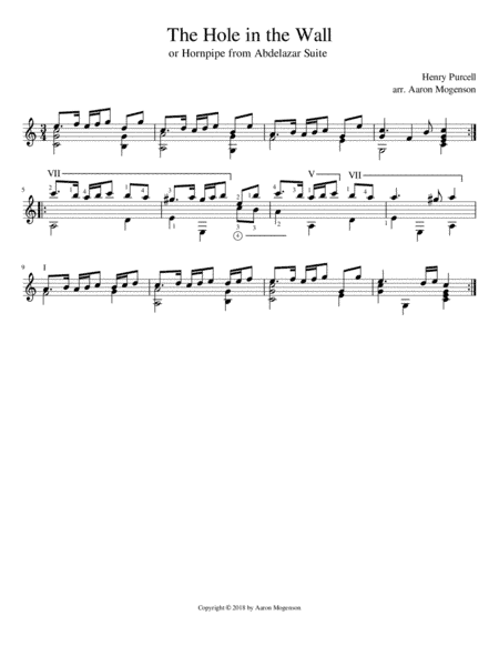 The Hole in the Wall (arr. Aaron Mogenson)