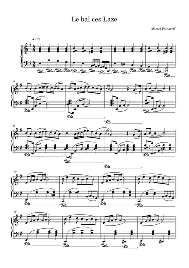 Le Bal Des Laze (arr. Harvus Sylvain)