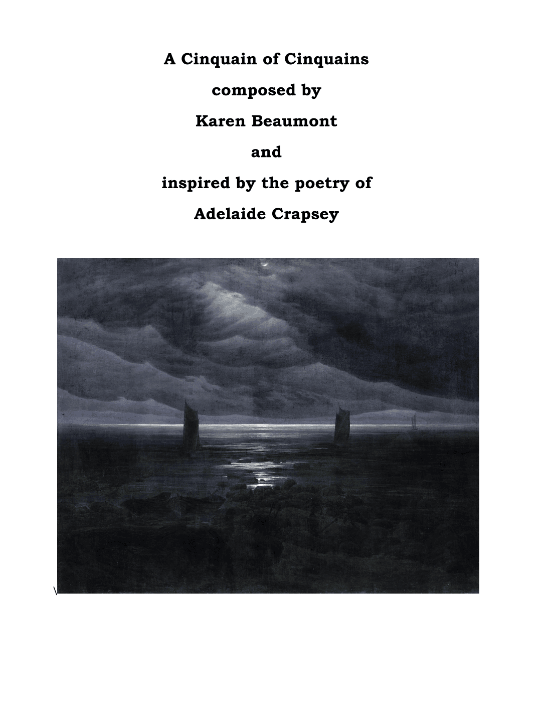 A Cinquain of Cinquains