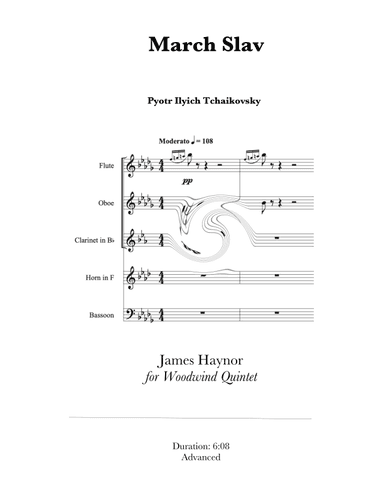 March Slav for Woodwind Quintet (arr. James Haynor)