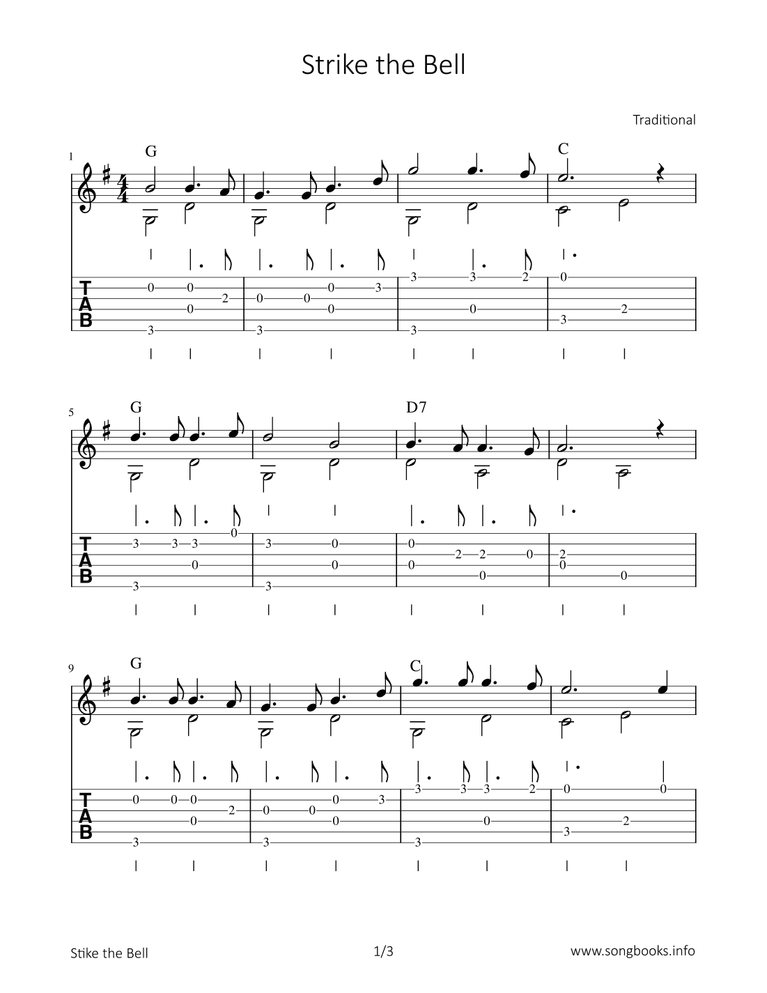 Strike the Bell (arr. Bettina Schipp)