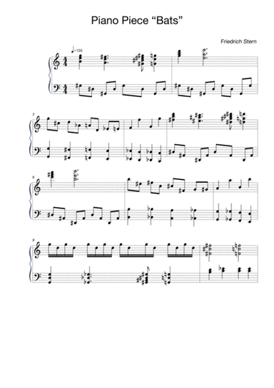 Piano Piece "Bats"