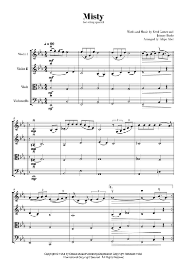 Misty (arr. Felipe Abel)