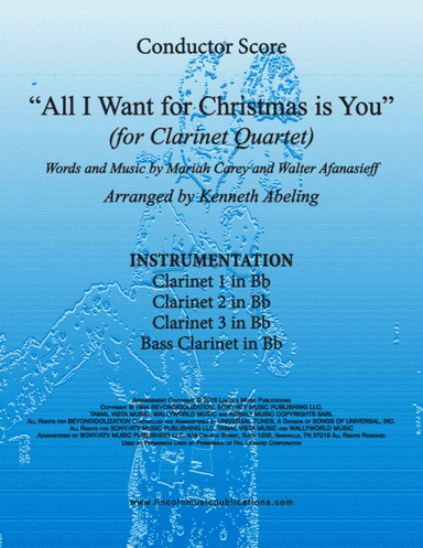 All I Want For Christmas Is You (arr. Kenneth Abeling)