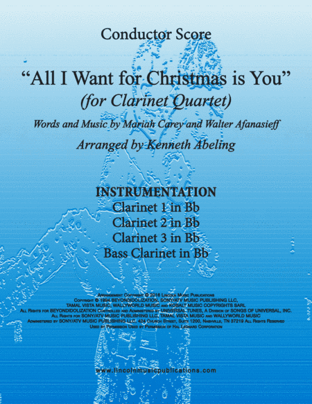 All I Want For Christmas Is You (arr. Kenneth Abeling)