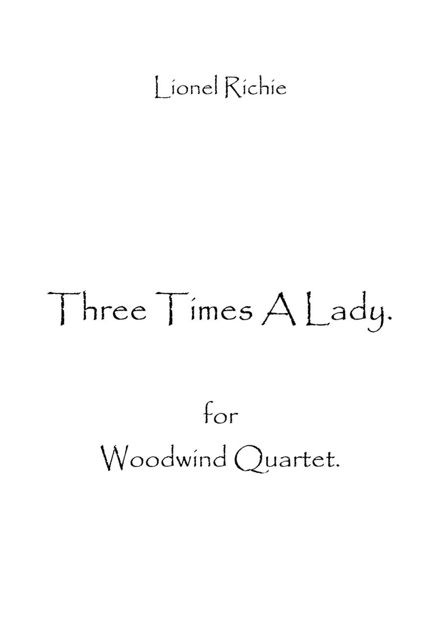 Three Times A Lady (arr. Spence Bundy)