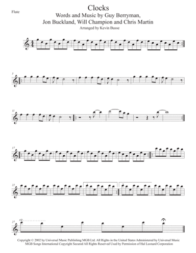Clocks (arr. Kevin Busse)