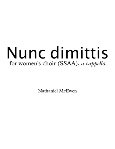 Nunc dimittis