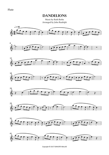 Dandelions (arr. John Rudolph)