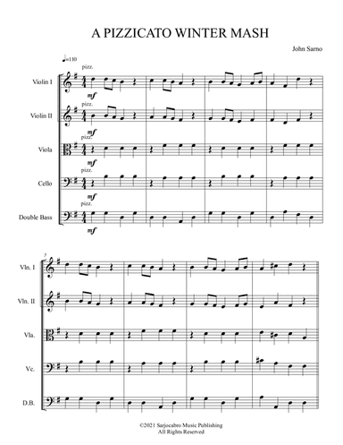 A Pizzicato Winter Mash (arr. jtsarno publishing)