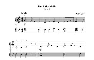 Deck the Halls - Easy Piano (arr. Joseph Hoffman, Hoffman Academy - Easy Piano)