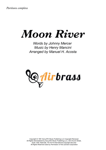 Moon River (arr. Manuel H. Acosta, Air Brass Quintet)