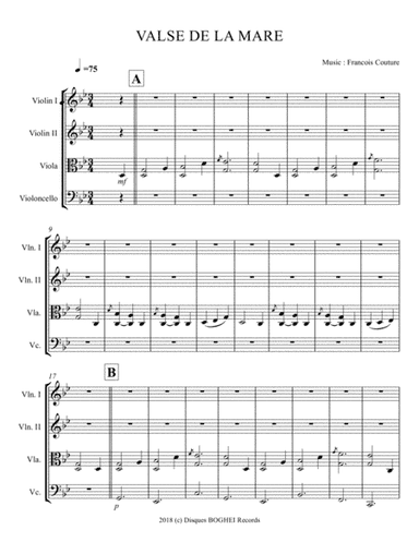 VALSE DE LA MARE - La Suite Fléchée