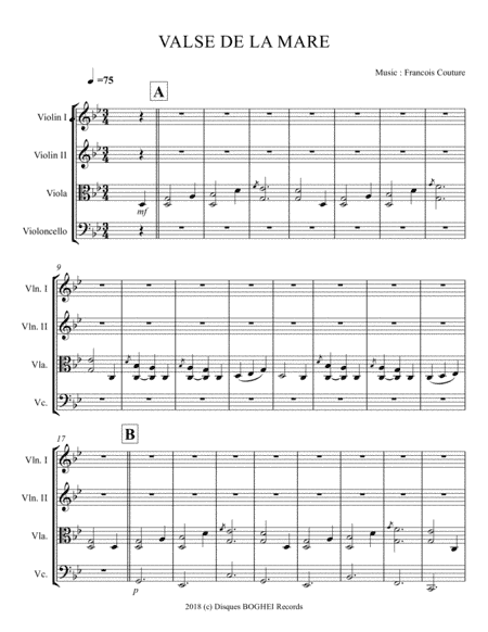 VALSE DE LA MARE - La Suite Fléchée
