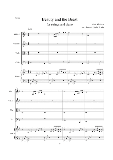 Beauty And The Beast (arr. Betsuel Uesile Prado)