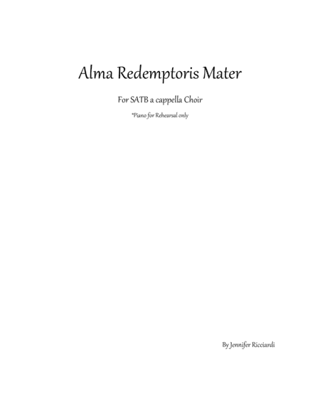Alma Redemptoris Mater
