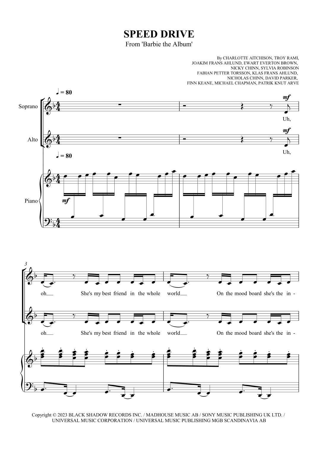 Speed Drive (arr. SCMusic)