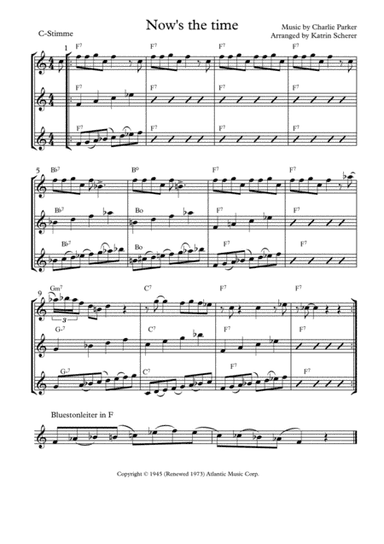 Now's The Time (arr. Katrin Scherer)