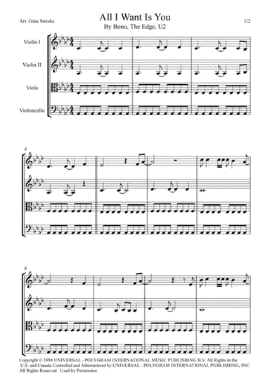 All I Want Is You (arr. G Streeks)