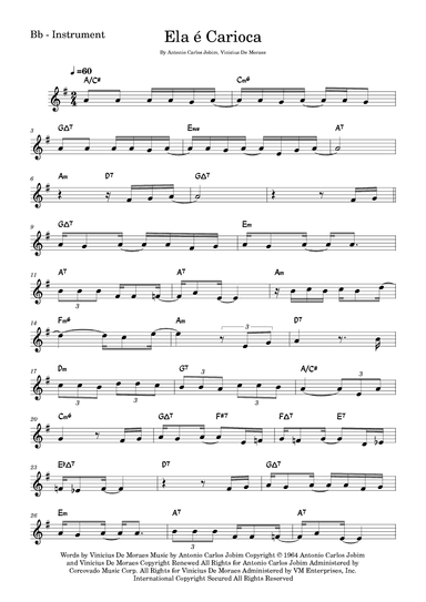 Ela 'e Carioca (arr. Fabio Eduardo de Oliveira)