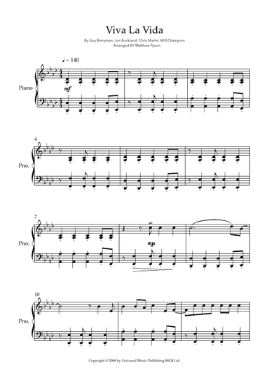 Viva La Vida (arr. Matthew pyeon)