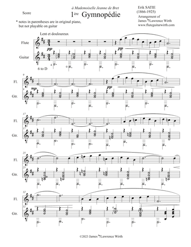 Gymnopedies 1-3 (arr. James Lawrence Wirth)