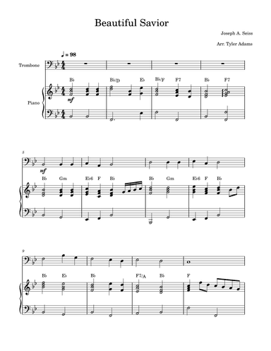 Beautiful Savior (arr. Tyler Adams)