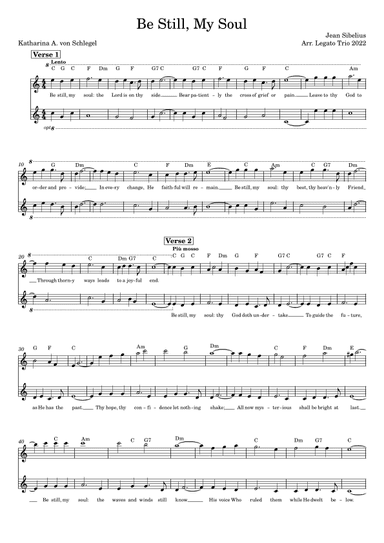 Be still, my Soul (arr. Legato Trio)