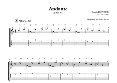 Andante (arr. Pedro Rocha)