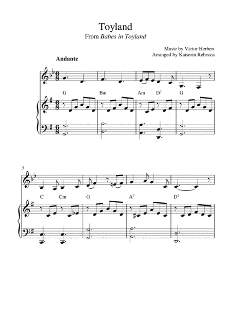 Toyland (From Babes in Toyland) (arr. Kaiserin Rebecca)