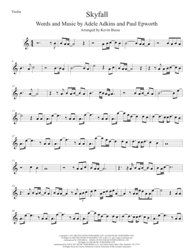 Skyfall (arr. Kevin Busse)