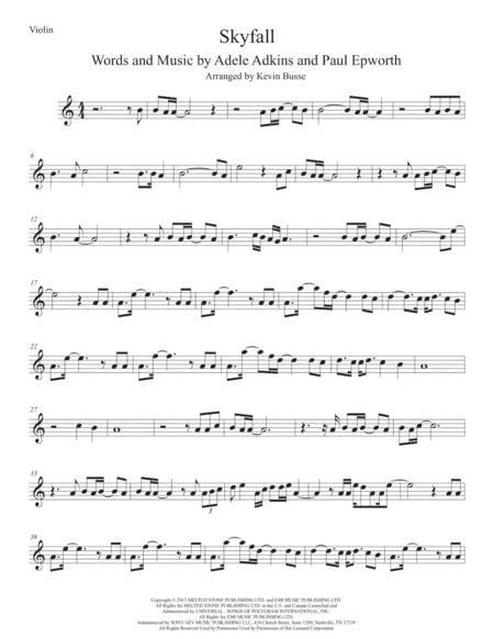 Skyfall (arr. Kevin Busse)