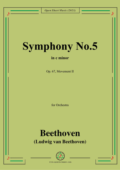 Beethoven-Symphony No.5,Op.67,Movement II (arr. OSM Press)
