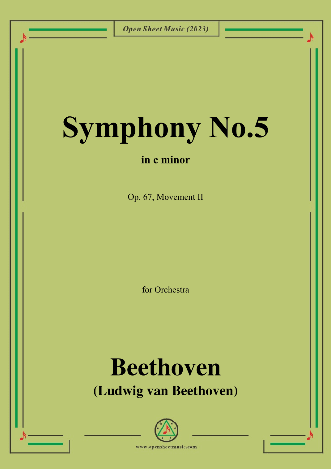 Beethoven-Symphony No.5,Op.67,Movement II (arr. OSM Press)