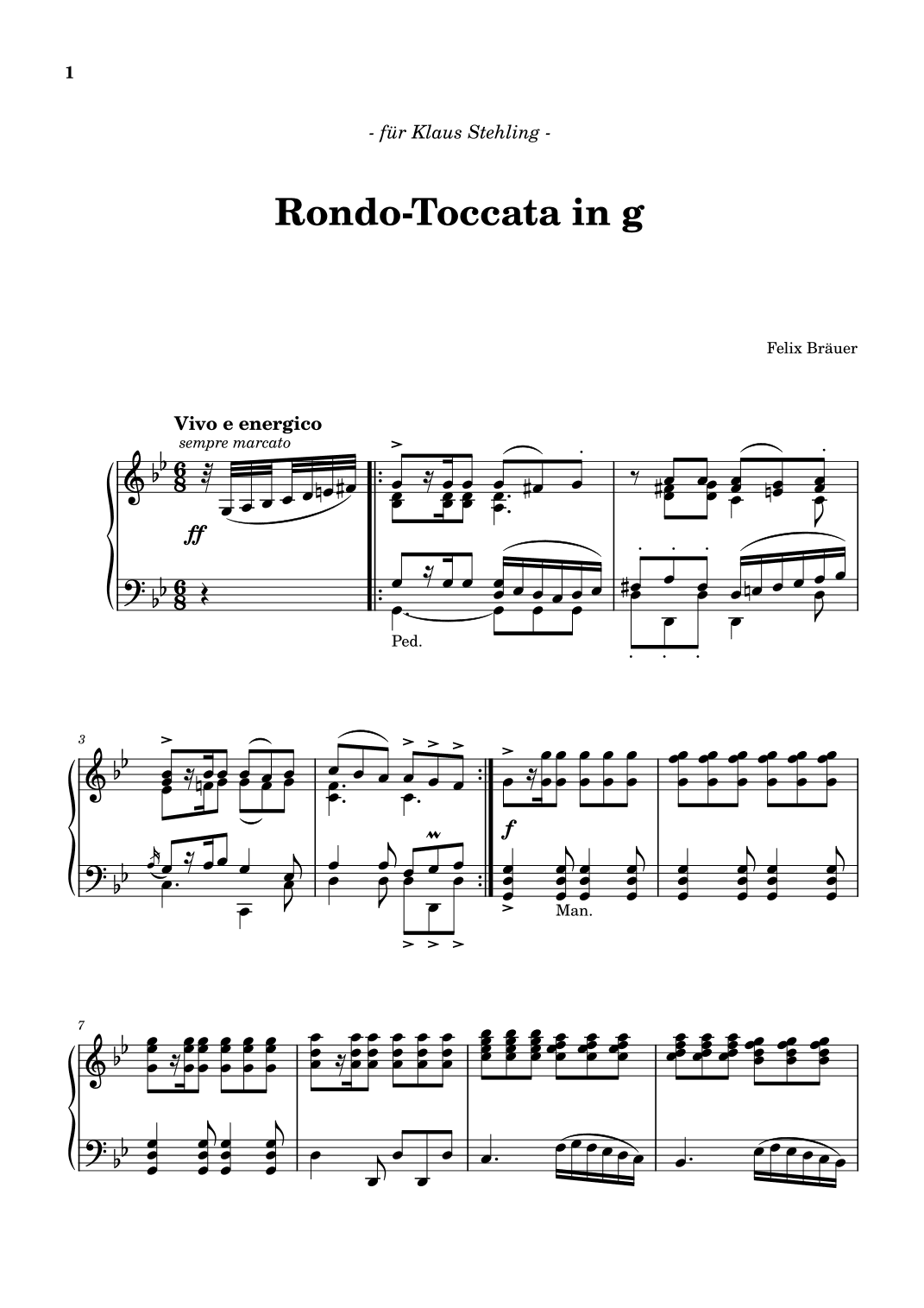 Rondo-Toccata in g