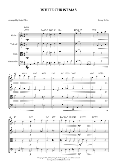 White Christmas (arr. Rafael Alves)