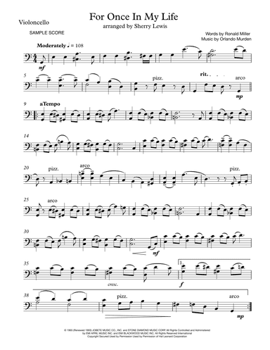 For Once In My Life (arr. Sherry Lewis)