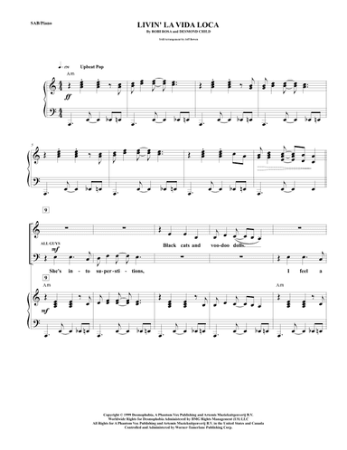 Livin' La Vida Loca (arr. Jeffrey Bowen)