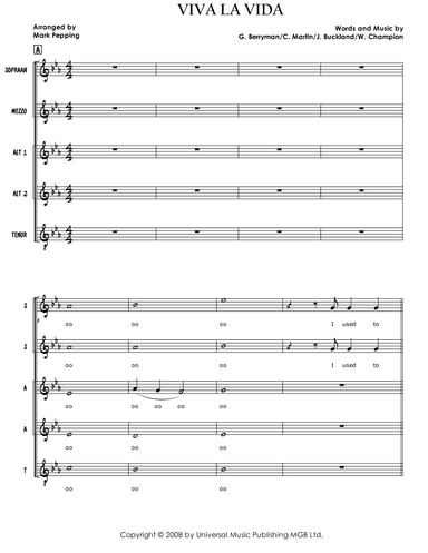 Viva La Vida (arr. Mark Pepping)