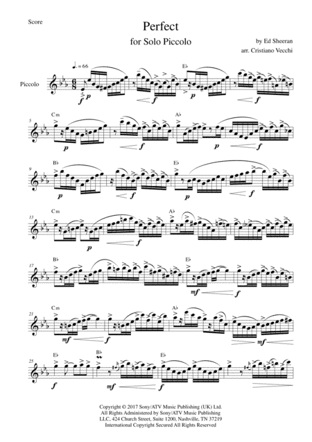 Perfect (arr. Cristiano Vecchi)