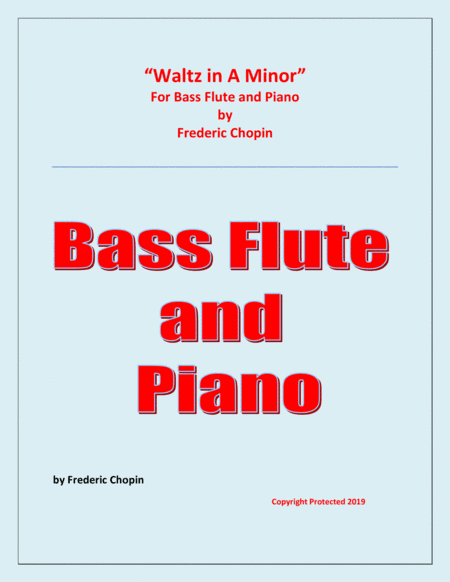 Waltz in A Minor - Bass Flute and Piano - Chamber music (arr. Raymond Fenech)