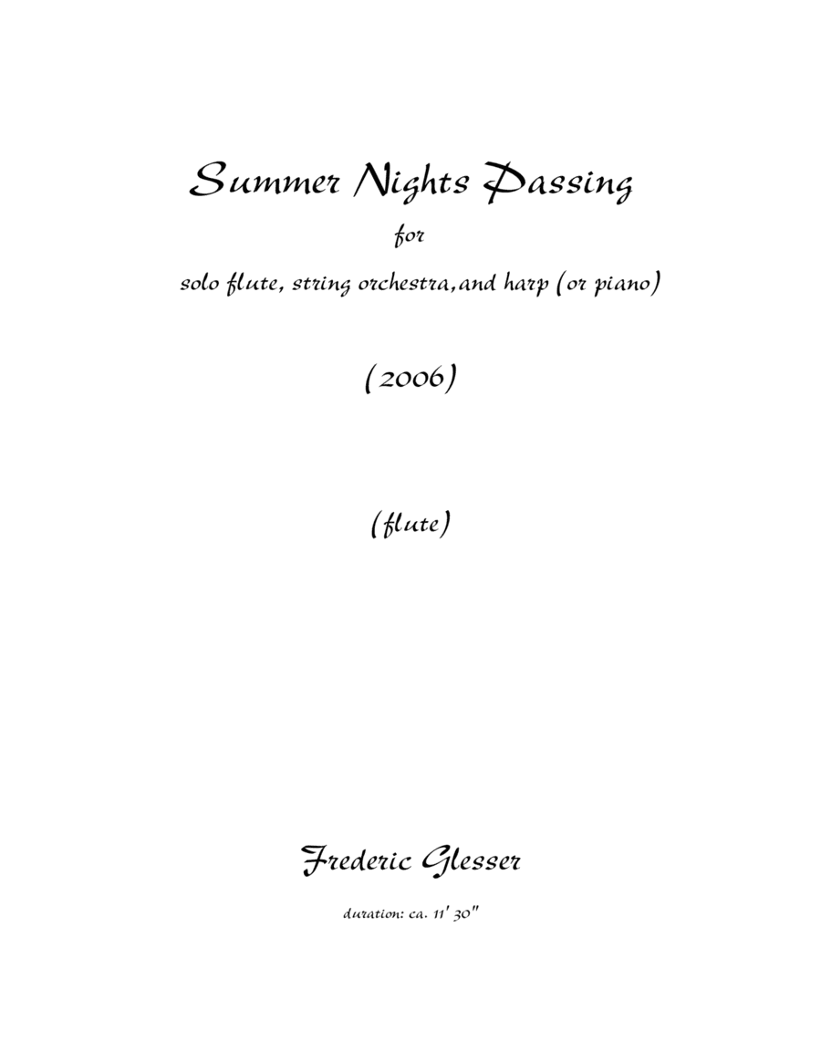 Summer Nights Passing