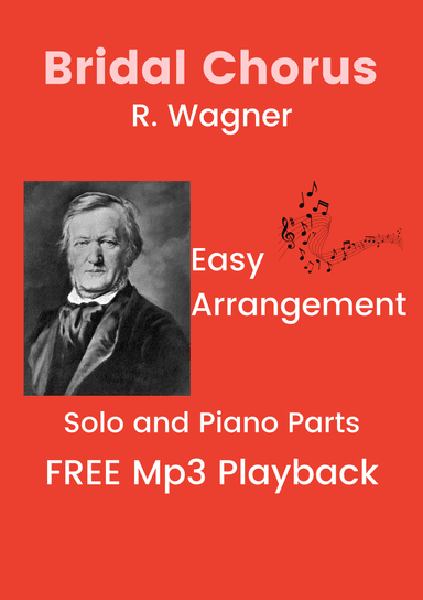 Wedding March Bridal Chorus - FREE Mp3 Playback + Solo and Piano Parts (arr. Fabio Eduardo de Oliveira)