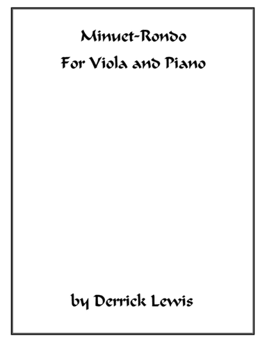 "Justine or, The Misfortunes of Virtue" -viola/piano